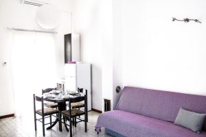 One bedroom apartment - living area & dining area