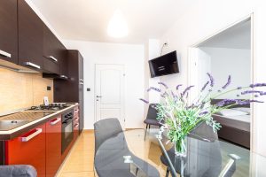 Ferienwohnung mit zwei schlafzimmern - Wohnzimmer und Küche