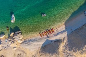 Aktivitaten - Kajaking auf dem Meer - in der Pager Bucht
